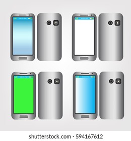 New design model of smartphone, mobile phone,realistic vector illustration.