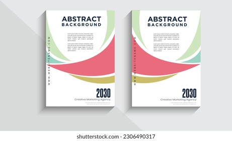 new design poster flyer pamphlet brochure cover design layout space for photo background, vector illustration template in A4 size