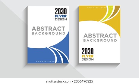 new design poster flyer pamphlet brochure cover design layout space for photo background, vector illustration template in A4 size