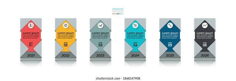 New design rectangular box for presenting new works and explaining processes. vector infographic design.