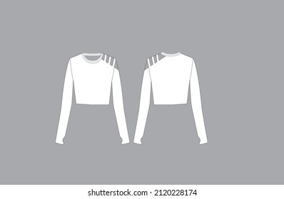 New Design Shoulder less Top Vector