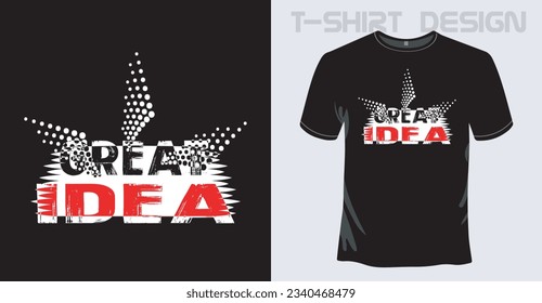 New Design Typography Black T-shirt