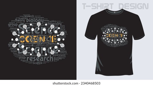 New Design Typography Black T-shirt
