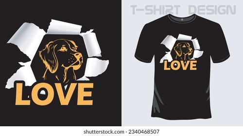 Nueva tipografía de diseño Camiseta negra
