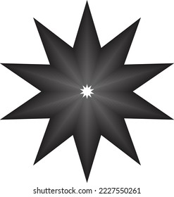 Nuevo logotipo vectorial de diseño en tonos negros