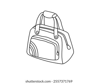 New Design Women Travel Bag Vector Art