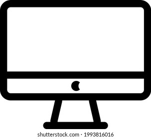 Nuevo ícono de PC de escritorio perfecto para uso web o de impresión.