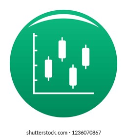 New diagram icon. Simple illustration of diagram vector icon for any any design green