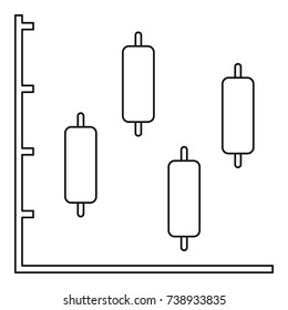 New diagram icon. Thin line illustration of diagram vector icon for any web design