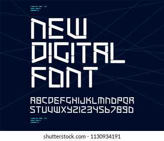 New Digital Age Font Set