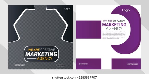 A new digital marketing agency corporate your design we are creative marketing social media post design