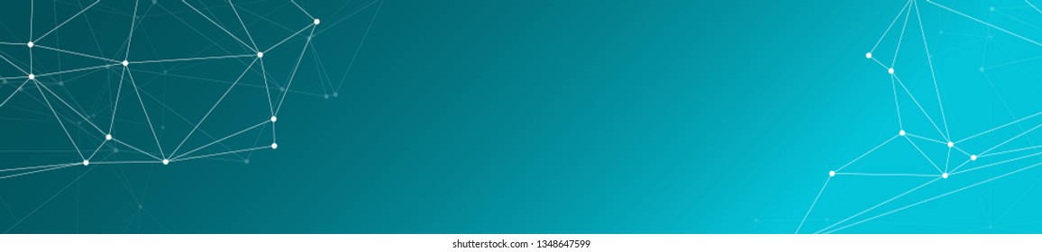 New digital technology design elements, creative graphic banner backgrounds connected dots and lines vector illustration