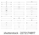 New dividers collectiopn calligraphic ornamental element set