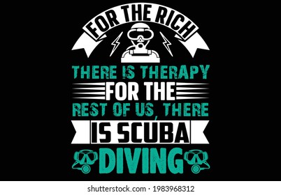 New diving t shirt design template