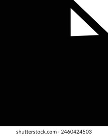 Neues Dokumentsymbol schwarz EPS-Farbformat