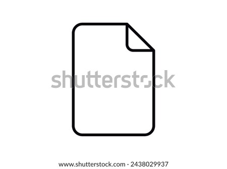New document new icon on white background.