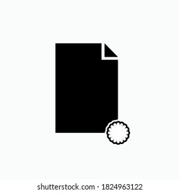 Nuevo icono de documento. Símbolo de Añadir archivo - Vector.