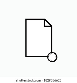 Nuevo icono de documento. Símbolo de Añadir archivo - Vector.