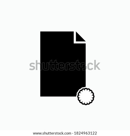 New Document Icon. Symbol of Add  File  - Vector.