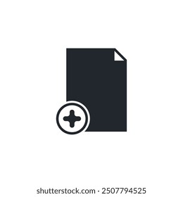 New Document icon symbol template for graphic and web design collection logo vector illustration