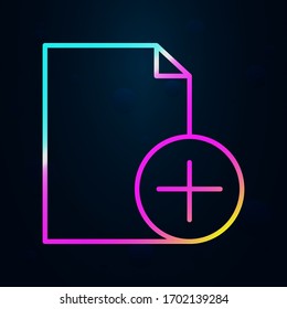 new document nolan icon. Simple thin line, outline vector of Editorial design icons for ui and ux, website or mobile application
