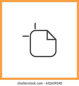 New document page icon