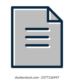 New Document Vector Thick Line Filled Dark Colors Icons For Personal And Commercial Use.
