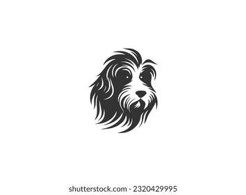 New Dog Pet Lover Logo Vector Icon Line Art Outline,  Vector Pet Shop Logo Design Template. Modern Animal Icon Label For Store, Veterinary Clinic, Hospital, Shelter, Business Services. Flat design