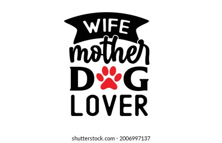New Dog SVG Quotes T-shirt Design Template