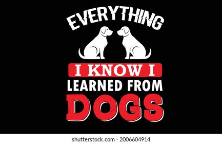 New DOG T-shirt Design Template