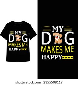 New Dog typography t shirt design Dog t shirt