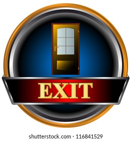 New door logo located on a white background