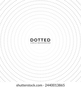 New Dotted circle background illustration
