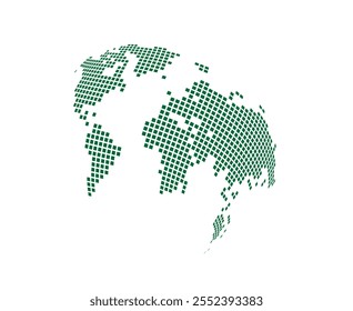 Novo pontilhado escurecido mundo mapa vetor infográfico terra design e artes. Um moderno cinza plano pontilhado mundo mapa vetor mostrando continentes, países, e conexões no fundo branco. Mapeia no arquivo eps