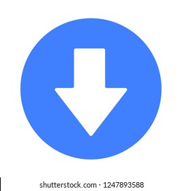 New Downvote icon, vector illustration
