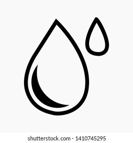 New drop icon isolated minimal single flat linear icon for application and info-graphic. Commercial line vector icon for websites and mobile minimalistic flat design.