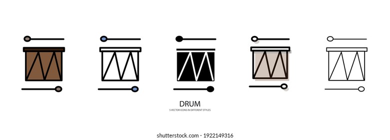 new drum vctor type icon