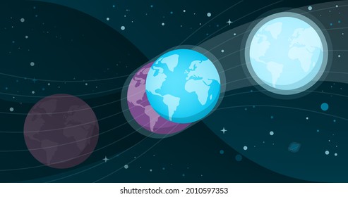 New earth and awakening, spirituality and ascension concept