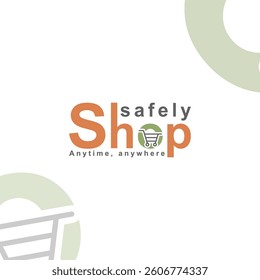 New e-commerce business logo design vector symbol for online shopping