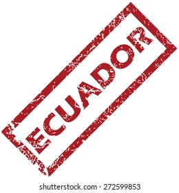 New Ecuador grunge rubber stamp on a white background. Vector illustration