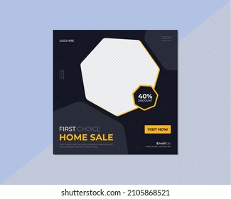 New editable minimal square banner template. background-color with creative shape. Social media post template. EPS