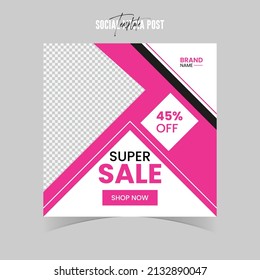 New editable social media posts and web or internet ads. new sale banner layout template