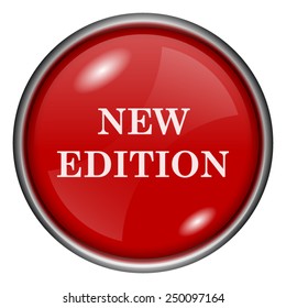 New edition icon. Internet button on white background. 