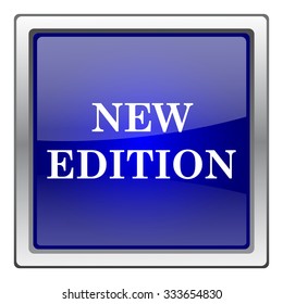 New edition icon. Internet button on white background. EPS10 vector.
