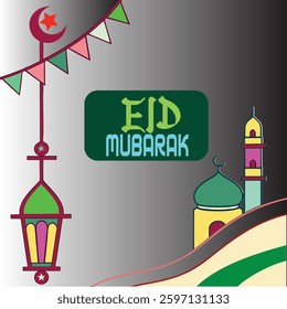 new eid card wonderfull design