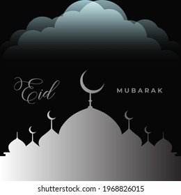 new eid mubarak celebration card