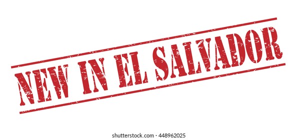 new in el salvador vector stamp on white background