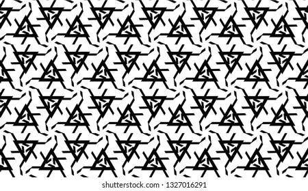 New elegant background with curved line in triangular style. Vector. Black, White. Smart business design