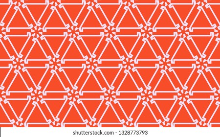 New elegant background with curved line in triangular style. Vector. Light coral shade. Smart business design.