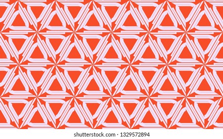 New elegant background with curved line in triangular style. Vector. Light coral shade. Smart business design.